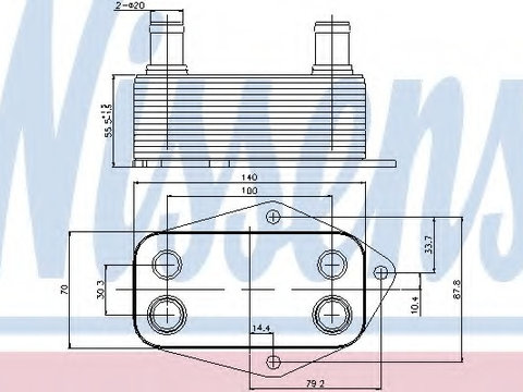 Radiator ulei 90675 NISSENS pentru Bmw Seria 3 Bmw Seria 5