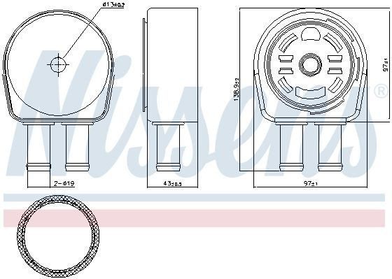 Radiator ulei 90946 NISSENS pentru Volvo Xc60 Volvo S80 Ford S-max Ford Mondeo Land rover Freelander Land rover Lr2 Ford Galaxy Ford Focus Land rover Discovery Land rover Range rover