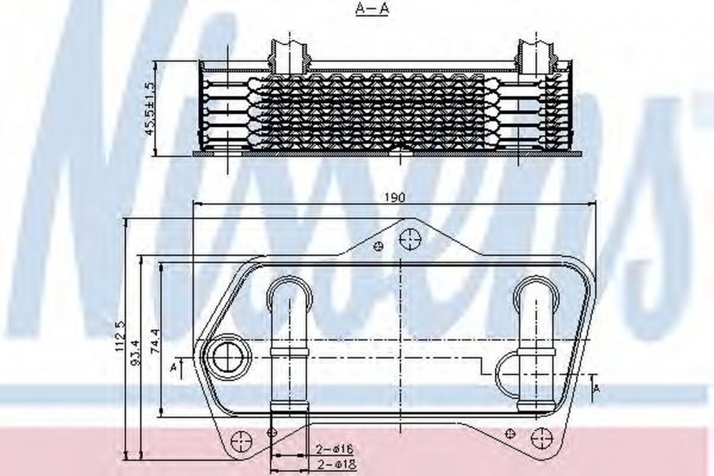 Radiator ulei cutie automata AUDI A3 8P1 NISSENS 90653