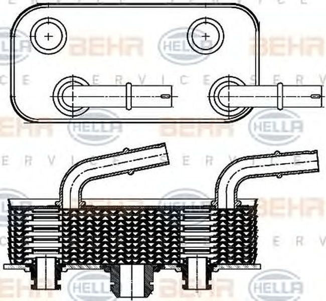 Radiator ulei cutie automata BMW 3 Compact E46 HELLA 8MO 376 790-791