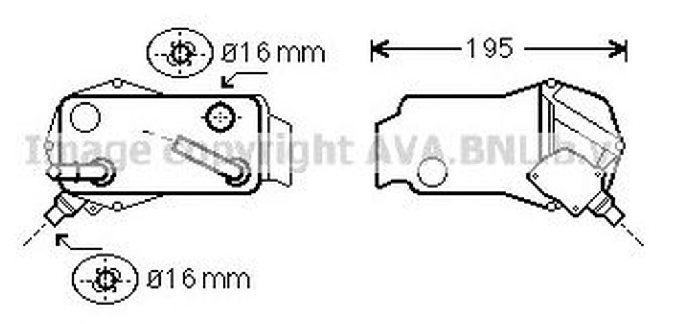 Radiator ulei cutie automata BMW 3 E90 AVA BW3351