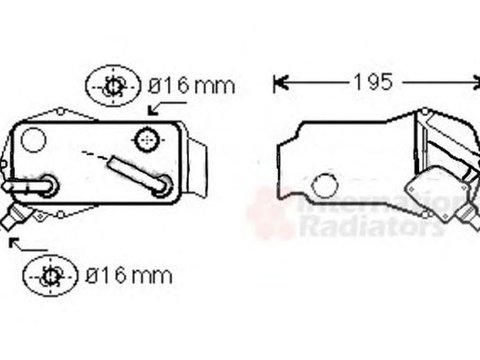 Radiator ulei cutie automata BMW 3 E90 VAN WEZEL 06003351