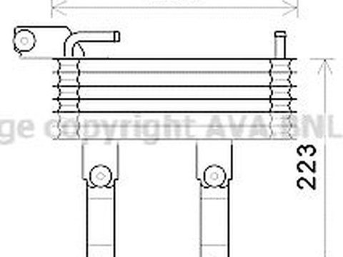 Radiator ulei cutie automata HYUNDAI TUCSON JM AVA HY3369