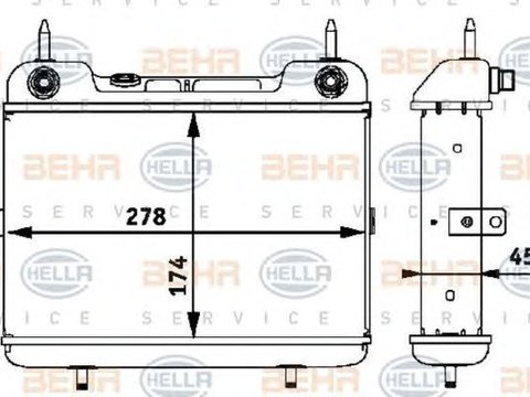 Radiator ulei cutie automata MERCEDES-BENZ E-CLASS W124 HELLA 8MO376725381