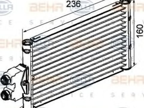 Radiator ulei cutie automata MERCEDES-BENZ M-CLASS W164 HELLA 8MO376747201