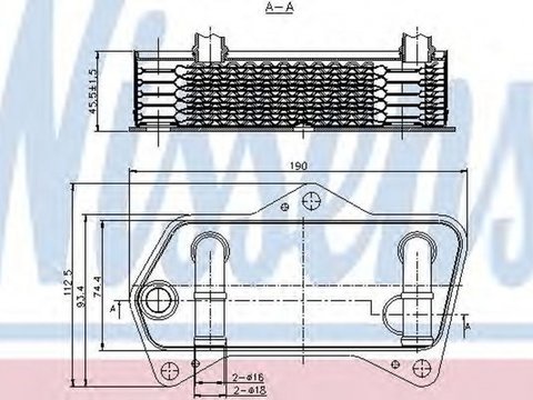 Radiator ulei cutie automata SEAT ALHAMBRA 710 711 NISSENS 90653