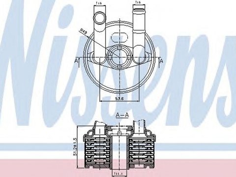 Radiator ulei cutie automata SEAT CORDOBA 6L2 NISSENS 90666