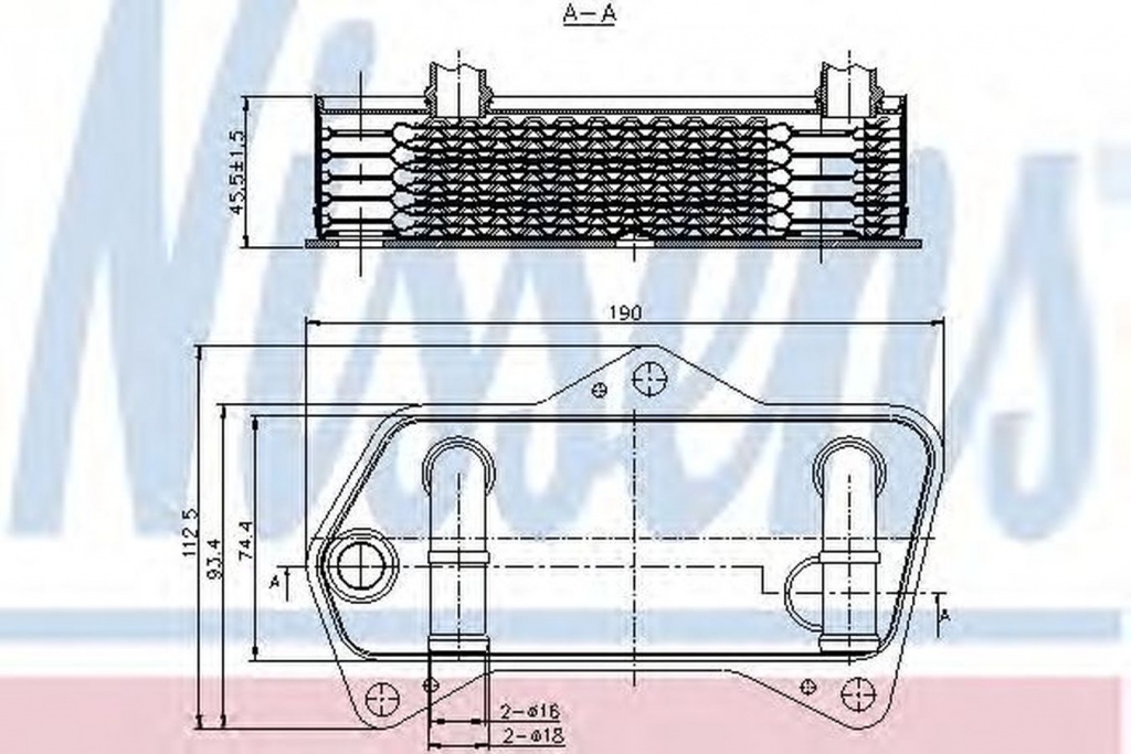 Radiator ulei cutie automata SKODA OCTAVIA 1Z3 NISSENS 90653