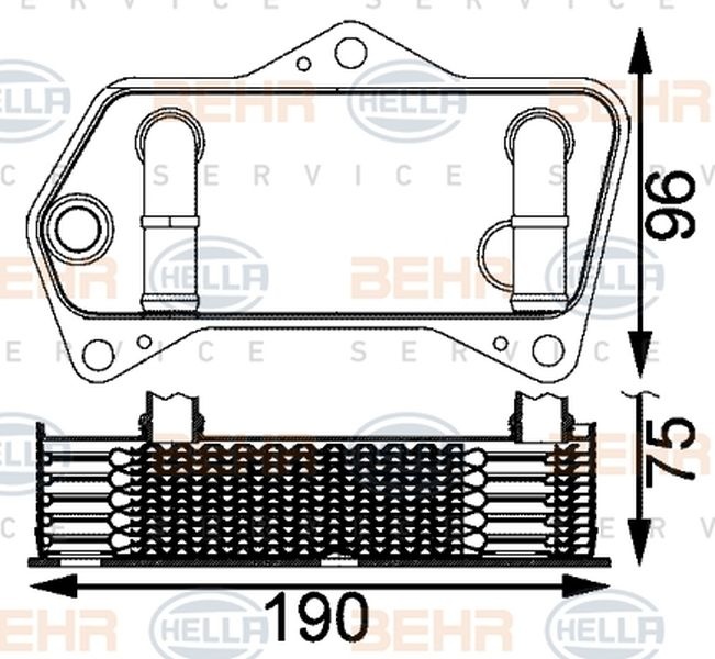 Radiator ulei cutie automata SKODA SUPERB 3T4 HELLA 8MO 376 797-181