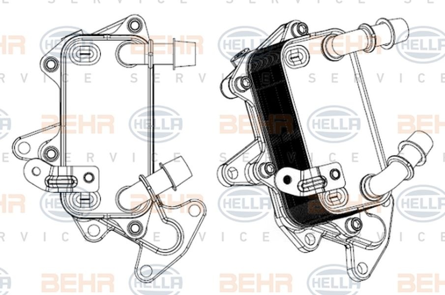 Radiator ulei cutie automata SKODA SUPERB combi 3T5 HELLA 8MO 376 797-191