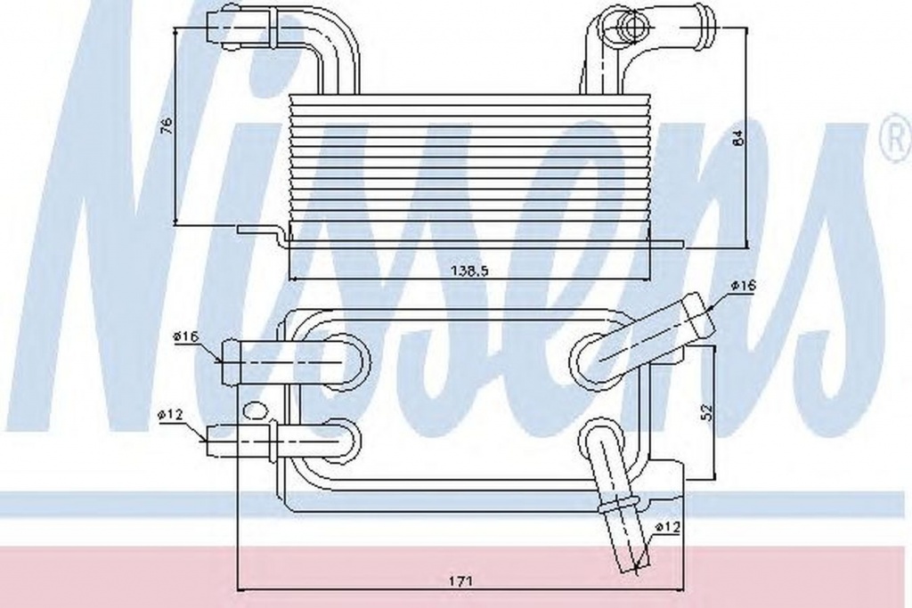 Radiator ulei cutie automata VOLVO V50 MW NISSENS 90642