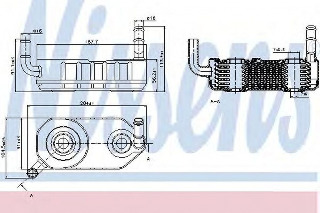Radiator ulei cutie automata VW GOLF III 1H1 NISSE