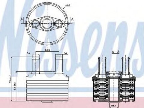 Radiator ulei cutie automata VW GOLF VI Variant AJ5 NISSENS 90664