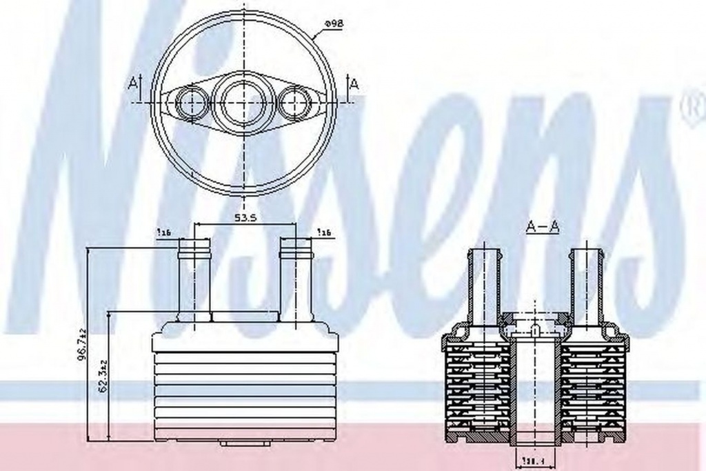 Radiator ulei cutie automata VW PASSAT 3C2 NISSENS 90664