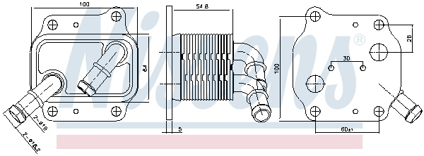 Radiator ulei ~ Hyundai Kona 2018 2019 2020 2021 2022 2023 2024 ~ 91231 ~ NISSENS