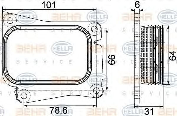 Radiator ulei MERCEDES-BENZ CLK (C208) - Cod intern: W20091372 - LIVRARE DIN STOC in 24 ore!!!