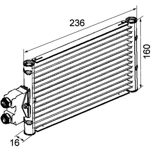 Radiator ulei Mercedes Clasa Clk (W209), 2006-2010