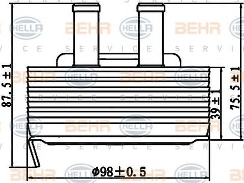 Radiator ulei NISSAN ALMERA Mk II (N16) - Cod intern: W20091280 - LIVRARE DIN STOC in 24 ore!!!