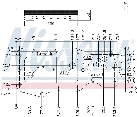 Radiator ulei nissens pt iveco eurocargo