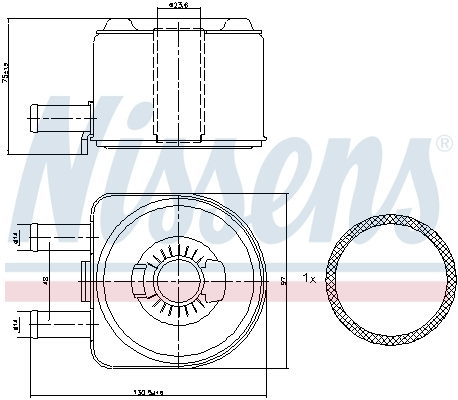 Radiator ulei # Peugeot Partner 2000 2001 2002 2003 2004 2005 2006 2007 2008 # 90603 # NISSENS