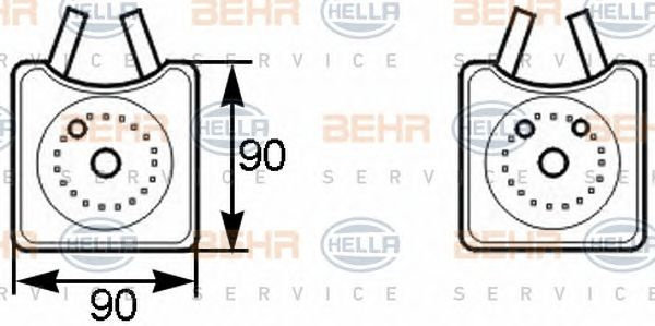 Radiator ulei SEAT IBIZA Mk IV (6L1) - Cod intern: M20356805 - LIVRARE DIN STOC in 24 ore!!!
