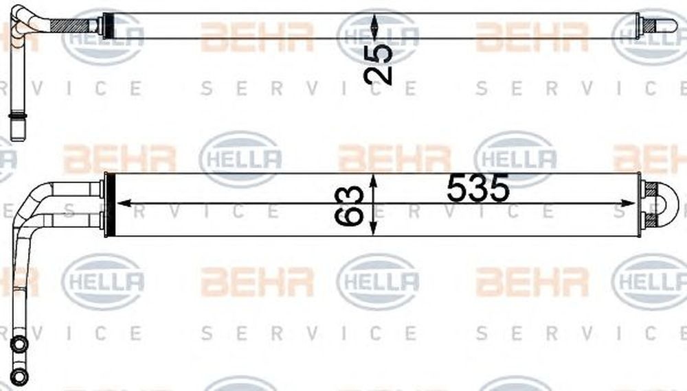 Radiator ulei servodirectie BMW 6 Grand Coupe F06 HELLA 8MO 376 750-781