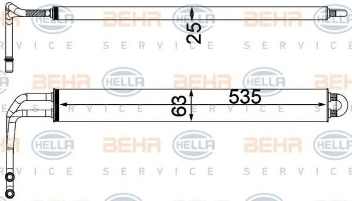 Radiator ulei servodirectie BMW 6 Grand Coupe F06 HELLA 8MO376750781
