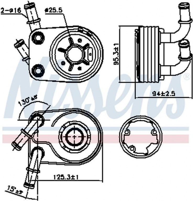 Radiator ulei termoflot ALFA ROMEO 147 937 NISSENS