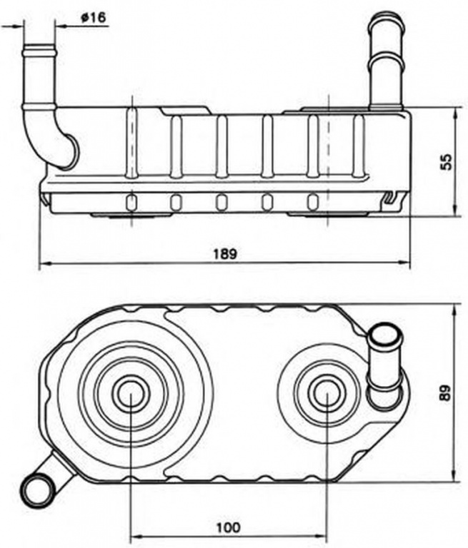 Radiator ulei termoflot AUDI A3 8L1 NRF 31004A