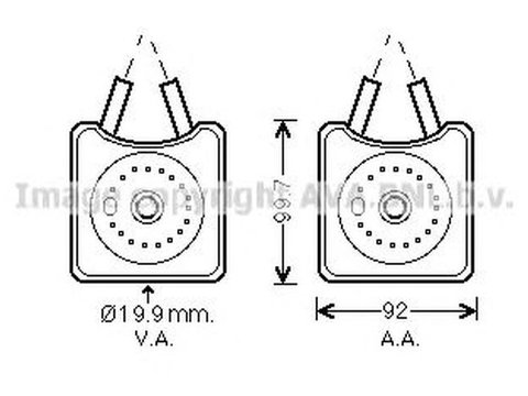 Radiator ulei termoflot AUDI A4 Avant 8E5 B6 AVA VW3215