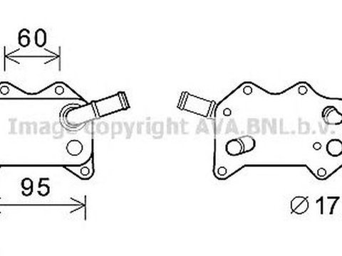 Radiator ulei termoflot AUDI A6 4F2 C6 AVA VW3329