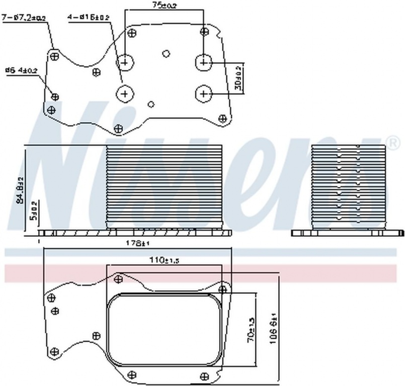 Radiator ulei termoflot BMW 2 cupe F22 F87 NISSENS 90906