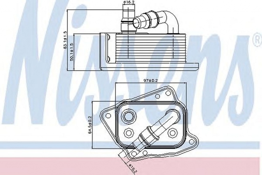 Radiator ulei termoflot BMW 3 cupe E46 NISSENS 906