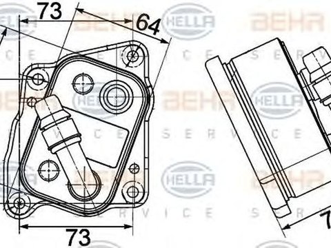 Radiator ulei termoflot BMW 3 E90 HELLA 8MO 376 755-491