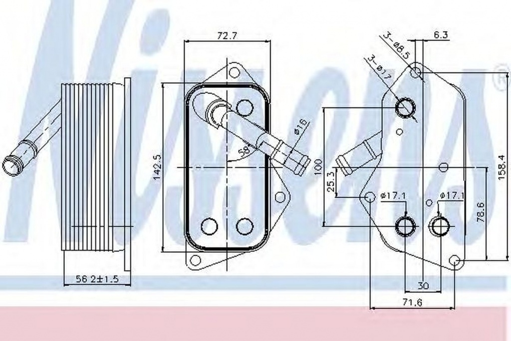 Radiator ulei termoflot BMW X3 F25 NISSENS 90689
