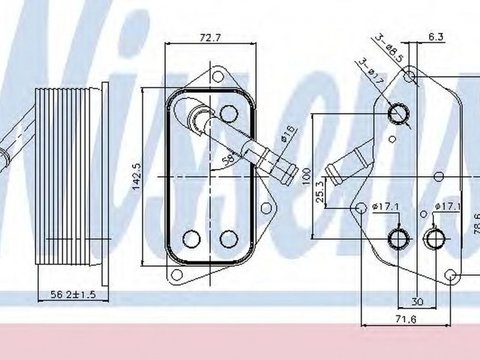 Radiator ulei termoflot BMW Z4 cupe E86 NISSENS 90689