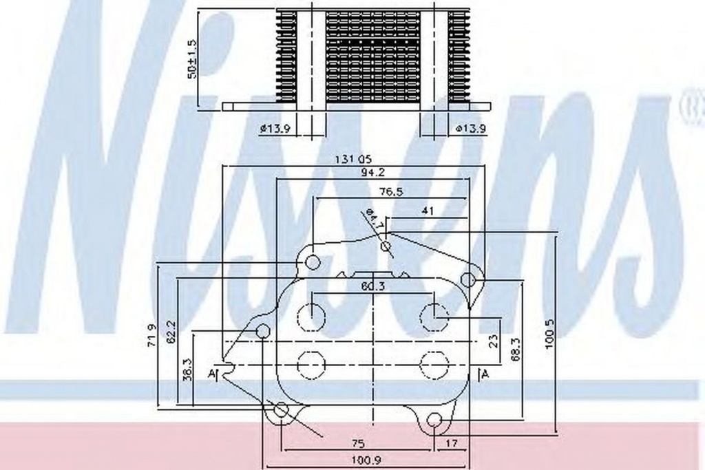 Radiator ulei termoflot CITROEN BERLINGO caroserie B9 NISSENS 90717