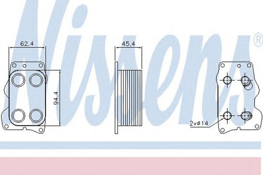 Radiator ulei termoflot CITROEN C4 II B7 NISSENS 90740