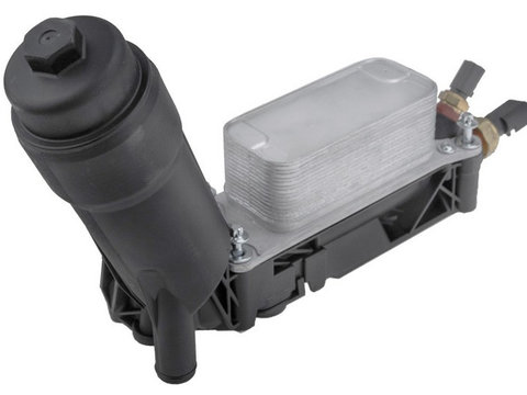 RADIATOR ULEI TERMOFLOT CU FILTRU JEEP WRANGLER 3 2007->2016 cu comutator de presiune, cu carcasa pentru filtru de ulei, pentru 3.6 V6-209 KW;