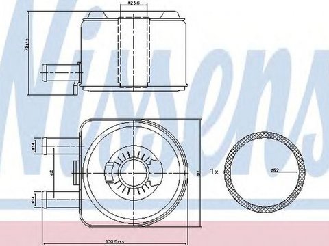 Radiator ulei termoflot FIAT SCUDO Combinato 220P NISSENS 90603