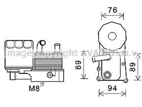 Radiator ulei termoflot FORD FIESTA caroserie J5 J3 AVA FD3598