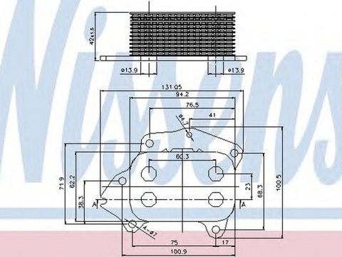 Radiator ulei termoflot FORD FOCUS II combi DA NISSENS 90670