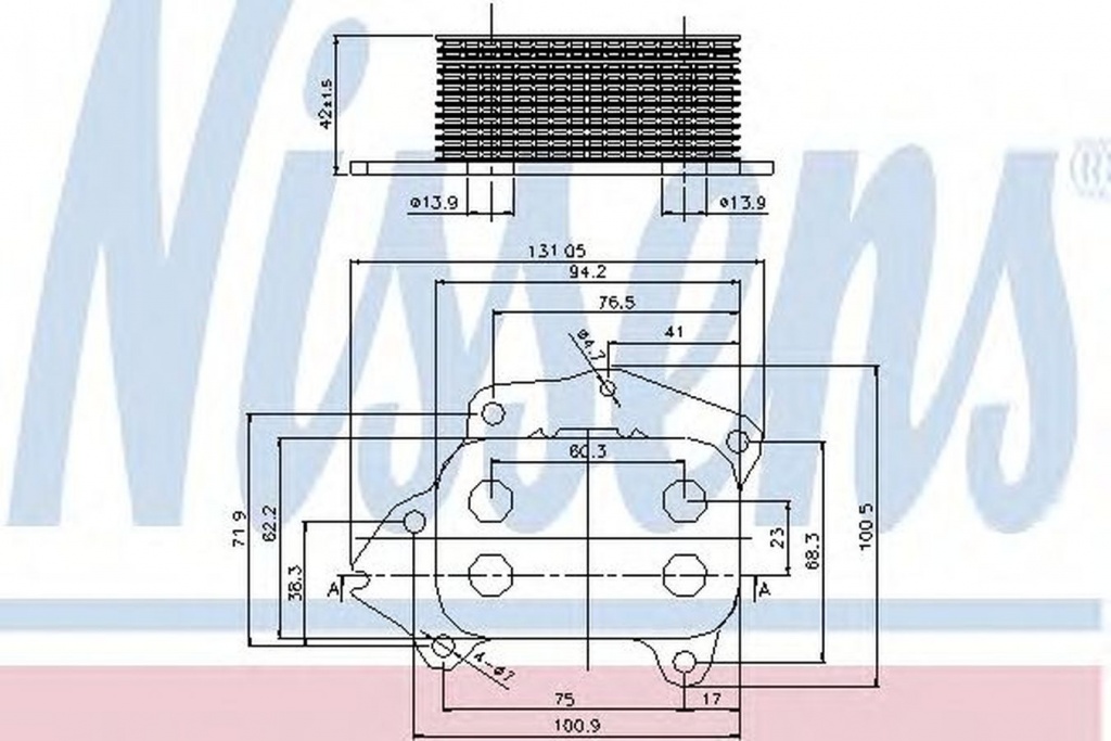 Radiator ulei termoflot FORD FOCUS II DA NISSENS 90670