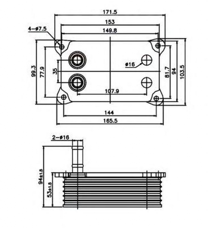 Radiator ulei termoflot FORD MONDEO III B5Y NRF 31