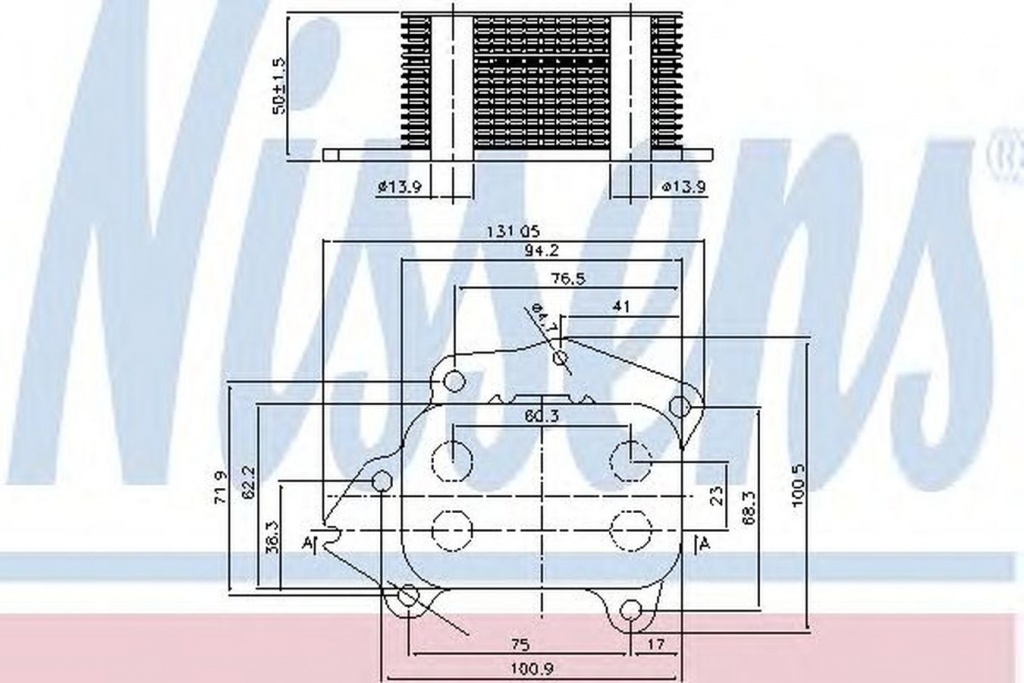 Radiator ulei termoflot FORD S-MAX WA6 NISSENS 90717