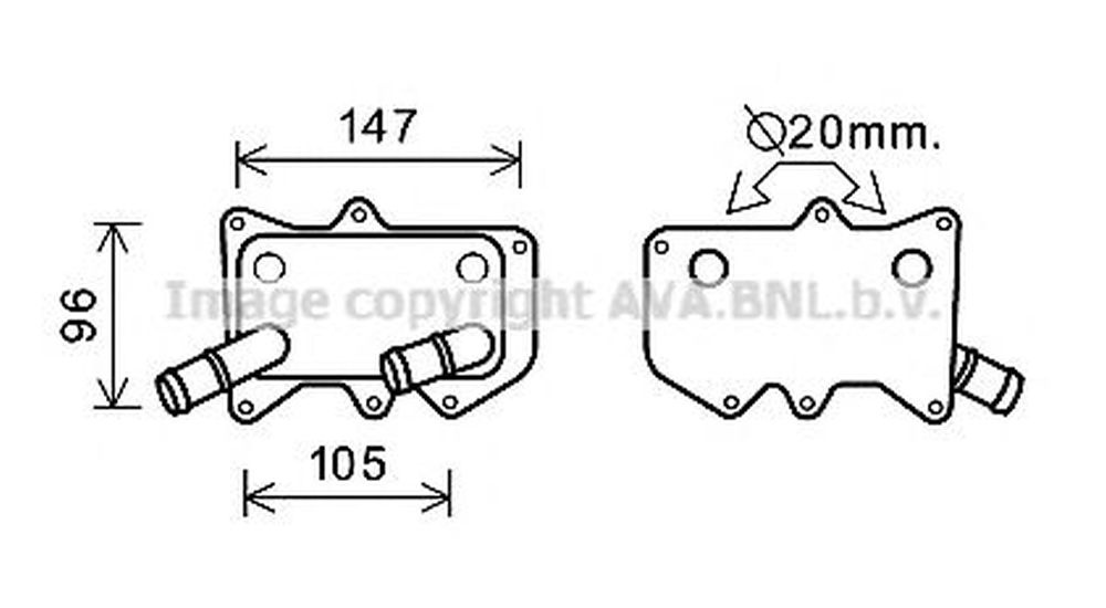 Radiator ulei termoflot HYUNDAI SANTA F III DM AVA K3215