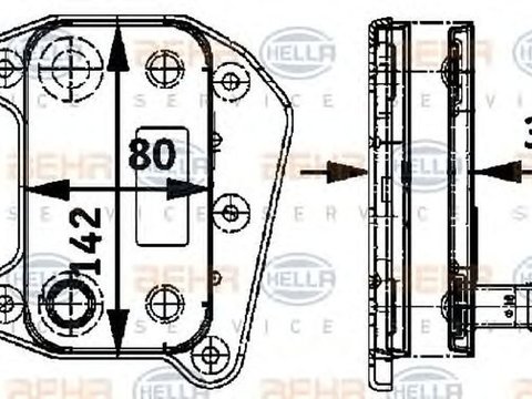 Radiator ulei termoflot JEEP GRAND CHEROKEE II WJ WG HELLA 8MO 376 726-321