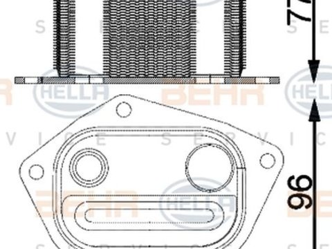 Radiator ulei termoflot KIA CARENS III UN HELLA 8MO 376 797-141