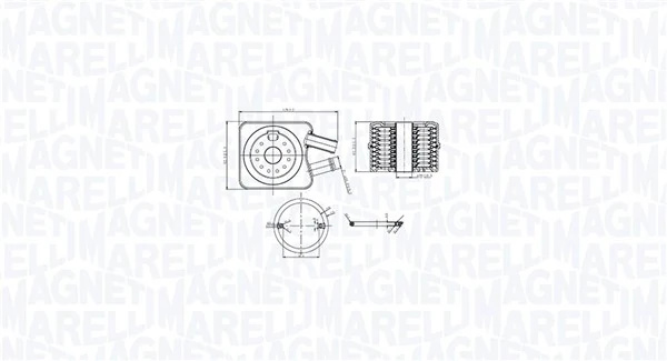 Radiator ulei / termoflot Magneti Marelli 350300003200