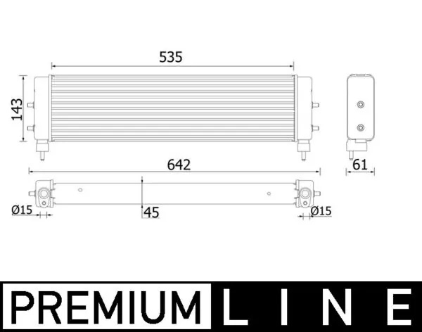 Radiator ulei / termoflot MAHLE BMW 5 (G30, F90) 2